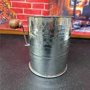 Vintage Bromwell’s flour sifter